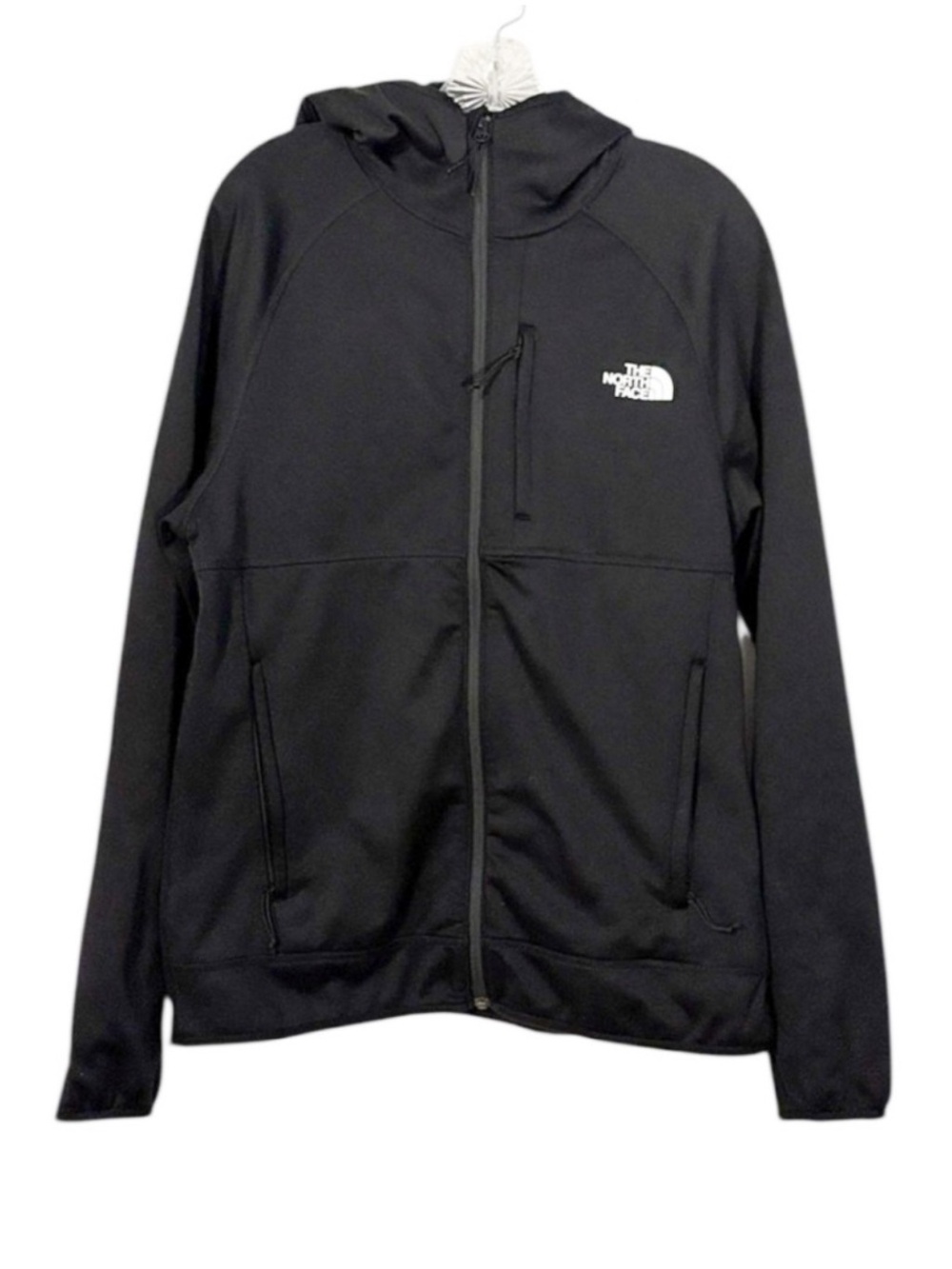 The North Face TNF Performance Fleece Full Zip Hoodie Size Medium Black Trail